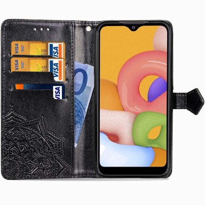 Кожаный чехол (книжка) Art Case с визитницей для Xiaomi Redmi 9C Черный Кожаный чехол (книжка) Art Case с визитницей для Xiaomi Redmi 9C Черный
