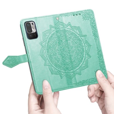 Кожаный чехол (книжка) Art Case с визитницей для Xiaomi Redmi Note 10 5G / Poco M3 Pro Бирюзовый Кожаный чехол (книжка) Art Case с визитницей для Xiaomi Redmi Note 10 5G / Poco M3 Pro Бирюзовый