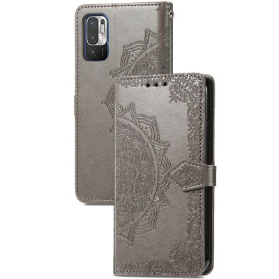 Кожаный чехол (книжка) Art Case с визитницей для Xiaomi Redmi Note 10 5G / Poco M3 Pro Серый Кожаный чехол (книжка) Art Case с визитницей для Xiaomi Redmi Note 10 5G / Poco M3 Pro Серый