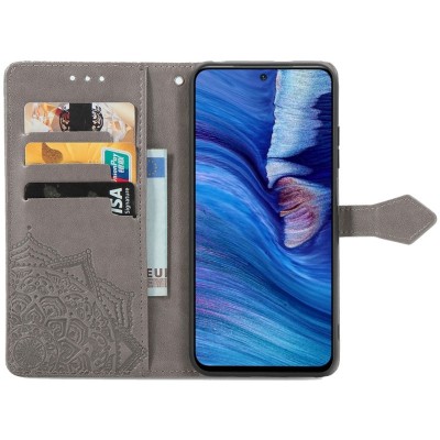 Кожаный чехол (книжка) Art Case с визитницей для Xiaomi Redmi Note 10 5G / Poco M3 Pro Серый Кожаный чехол (книжка) Art Case с визитницей для Xiaomi Redmi Note 10 5G / Poco M3 Pro Серый