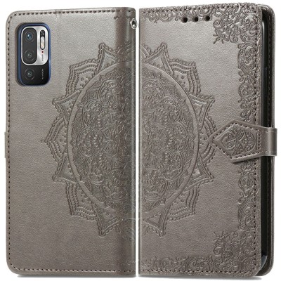 Кожаный чехол (книжка) Art Case с визитницей для Xiaomi Redmi Note 10 5G / Poco M3 Pro Серый Кожаный чехол (книжка) Art Case с визитницей для Xiaomi Redmi Note 10 5G / Poco M3 Pro Серый