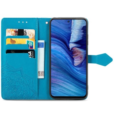 Кожаный чехол (книжка) Art Case с визитницей для Xiaomi Redmi Note 10 5G / Poco M3 Pro Синий Кожаный чехол (книжка) Art Case с визитницей для Xiaomi Redmi Note 10 5G / Poco M3 Pro Синий