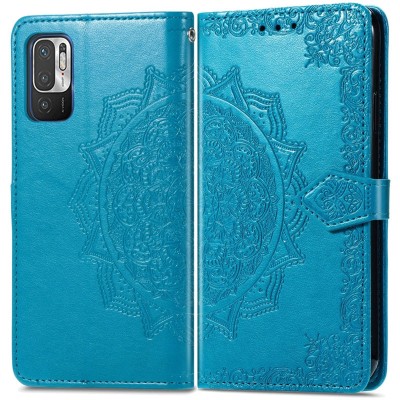 Кожаный чехол (книжка) Art Case с визитницей для Xiaomi Redmi Note 10 5G / Poco M3 Pro Синий Кожаный чехол (книжка) Art Case с визитницей для Xiaomi Redmi Note 10 5G / Poco M3 Pro Синий