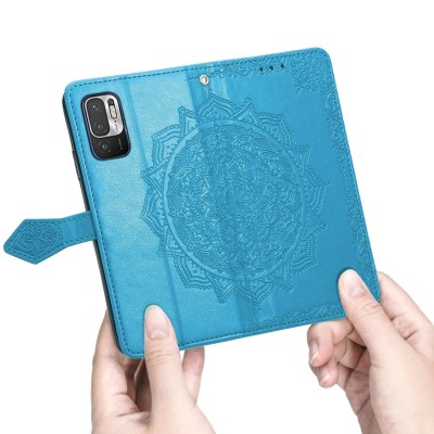Кожаный чехол (книжка) Art Case с визитницей для Xiaomi Redmi Note 10 5G / Poco M3 Pro Синий Кожаный чехол (книжка) Art Case с визитницей для Xiaomi Redmi Note 10 5G / Poco M3 Pro Синий