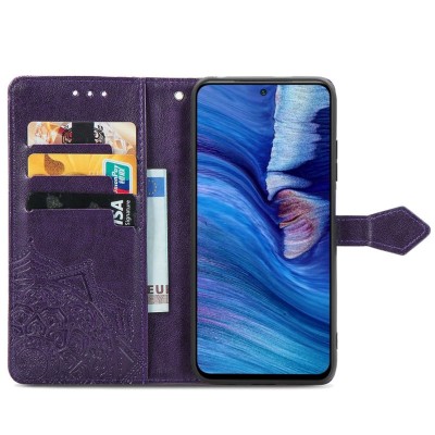 Кожаный чехол (книжка) Art Case с визитницей для Xiaomi Redmi Note 10 5G / Poco M3 Pro Фиолетовый Кожаный чехол (книжка) Art Case с визитницей для Xiaomi Redmi Note 10 5G / Poco M3 Pro Фиолетовый