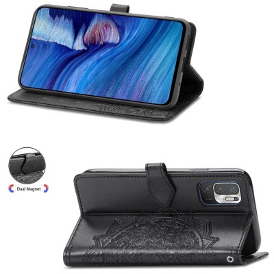 Кожаный чехол (книжка) Art Case с визитницей для Xiaomi Redmi Note 10 5G / Poco M3 Pro Черный Кожаный чехол (книжка) Art Case с визитницей для Xiaomi Redmi Note 10 5G / Poco M3 Pro Черный