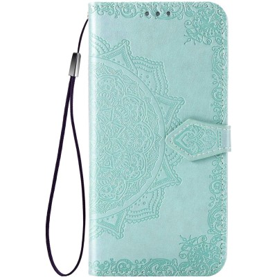 Кожаный чехол (книжка) Art Case с визитницей для Xiaomi Redmi Note 9 / Redmi 10X Бирюзовый Кожаный чехол (книжка) Art Case с визитницей для Xiaomi Redmi Note 9 / Redmi 10X Бирюзовый