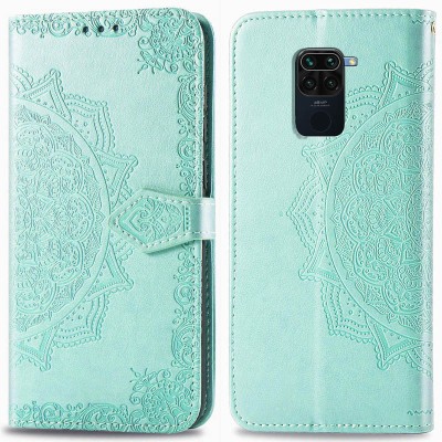 Кожаный чехол (книжка) Art Case с визитницей для Xiaomi Redmi Note 9 / Redmi 10X Бирюзовый Кожаный чехол (книжка) Art Case с визитницей для Xiaomi Redmi Note 9 / Redmi 10X Бирюзовый