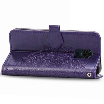 Кожаный чехол (книжка) Art Case с визитницей для Xiaomi Redmi Note 9 / Redmi 10X Фиолетовый Кожаный чехол (книжка) Art Case с визитницей для Xiaomi Redmi Note 9 / Redmi 10X Фиолетовый