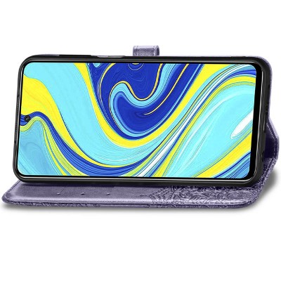 Кожаный чехол (книжка) Art Case с визитницей для Xiaomi Redmi Note 9 / Redmi 10X Фиолетовый Кожаный чехол (книжка) Art Case с визитницей для Xiaomi Redmi Note 9 / Redmi 10X Фиолетовый