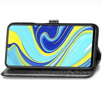 Кожаный чехол (книжка) Art Case с визитницей для Xiaomi Redmi Note 9 / Redmi 10X Черный Кожаный чехол (книжка) Art Case с визитницей для Xiaomi Redmi Note 9 / Redmi 10X Черный
