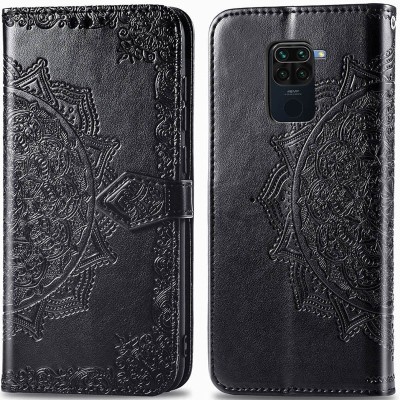 Кожаный чехол (книжка) Art Case с визитницей для Xiaomi Redmi Note 9 / Redmi 10X Черный Кожаный чехол (книжка) Art Case с визитницей для Xiaomi Redmi Note 9 / Redmi 10X Черный