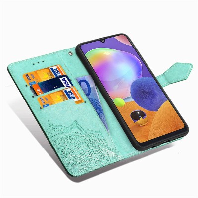 Кожаный чехол (книжка) Art Case с визитницей для ZTE Blade 20 Smart Бирюзовый Кожаный чехол (книжка) Art Case с визитницей для ZTE Blade 20 Smart Бирюзовый