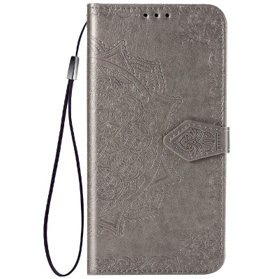 Кожаный чехол (книжка) Art Case с визитницей для ZTE Blade 20 Smart Серый Кожаный чехол (книжка) Art Case с визитницей для ZTE Blade 20 Smart Серый