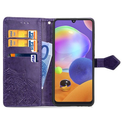 Кожаный чехол (книжка) Art Case с визитницей для ZTE Blade 20 Smart Фиолетовый Кожаный чехол (книжка) Art Case с визитницей для ZTE Blade 20 Smart Фиолетовый