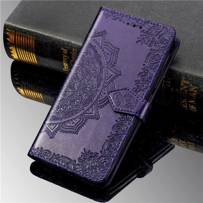 Кожаный чехол (книжка) Art Case с визитницей для ZTE Blade 20 Smart Фиолетовый Кожаный чехол (книжка) Art Case с визитницей для ZTE Blade 20 Smart Фиолетовый