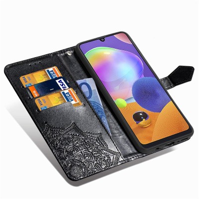 Кожаный чехол (книжка) Art Case с визитницей для ZTE Blade 20 Smart Черный Кожаный чехол (книжка) Art Case с визитницей для ZTE Blade 20 Smart Черный