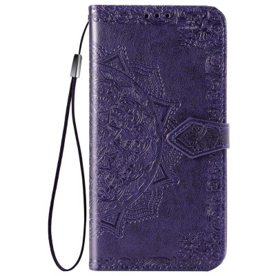 Кожаный чехол (книжка) Art Case с визитницей для ZTE Blade A5 (2020) Фиолетовый Кожаный чехол (книжка) Art Case с визитницей для ZTE Blade A5 (2020) Фиолетовый