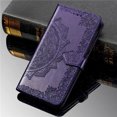 Кожаный чехол (книжка) Art Case с визитницей для ZTE Blade A5 (2020) Фиолетовый Кожаный чехол (книжка) Art Case с визитницей для ZTE Blade A5 (2020) Фиолетовый