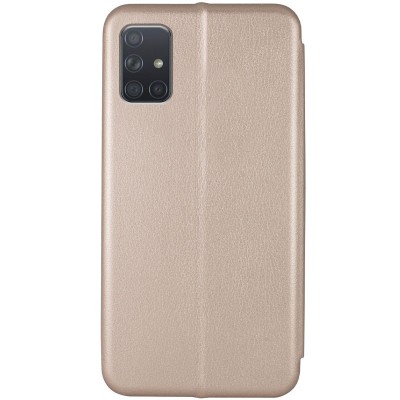 Кожаный чехол (книжка) Classy для Samsung Galaxy M51 Золотой Кожаный чехол (книжка) Classy для Samsung Galaxy M51 Золотой