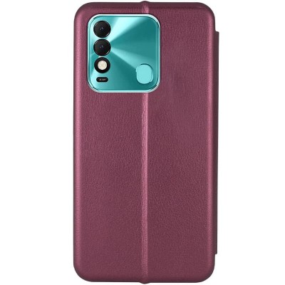 Кожаный чехол (книжка) Classy для TECNO Spark 8 Бордовый Кожаный чехол (книжка) Classy для TECNO Spark 8 Бордовый