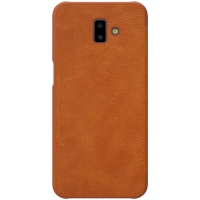 Кожаный чехол (книжка) Nillkin Qin Series для Samsung Galaxy J6+ (2018) (J610F) Коричневый Кожаный чехол (книжка) Nillkin Qin Series для Samsung Galaxy J6+ (2018) (J610F) Коричневый