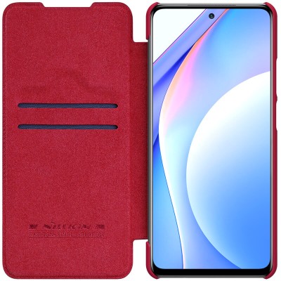 Кожаный чехол (книжка) Nillkin Qin Series для Xiaomi Mi 10T Lite / Redmi Note 9 Pro 5G Красный Кожаный чехол (книжка) Nillkin Qin Series для Xiaomi Mi 10T Lite / Redmi Note 9 Pro 5G Красный