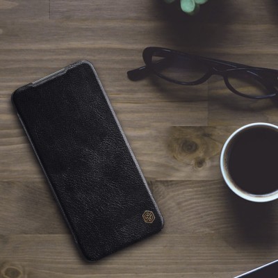 Кожаный чехол (книжка) Nillkin Qin Series для Xiaomi Mi 10T Lite / Redmi Note 9 Pro 5G Черный Кожаный чехол (книжка) Nillkin Qin Series для Xiaomi Mi 10T Lite / Redmi Note 9 Pro 5G Черный