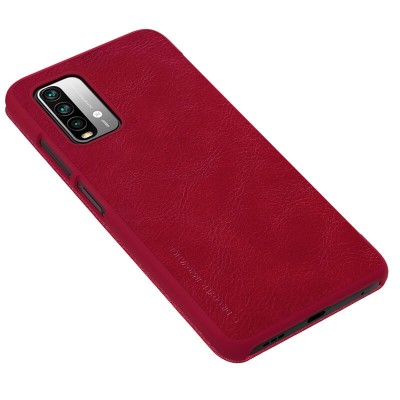 Кожаный чехол (книжка) Nillkin Qin Series для Xiaomi Redmi Note 9 4G / Redmi 9 Power / Redmi 9T Красный Кожаный чехол (книжка) Nillkin Qin Series для Xiaomi Redmi Note 9 4G / Redmi 9 Power / Redmi 9T Красный