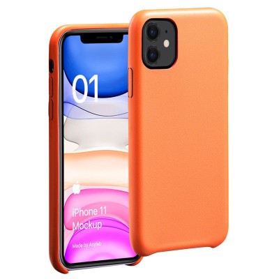 Кожаный чехол AHIMSA PU Leather Case (A) для Apple iPhone 11 (6.1") Оранжевый Кожаный чехол AHIMSA PU Leather Case (A) для Apple iPhone 11 (6.1") Оранжевый