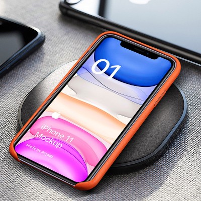 Кожаный чехол AHIMSA PU Leather Case (A) для Apple iPhone 11 (6.1") Оранжевый Кожаный чехол AHIMSA PU Leather Case (A) для Apple iPhone 11 (6.1") Оранжевый
