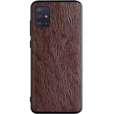 Кожаный чехол PU Retro classic для Samsung Galaxy A51 Темно-коричневый Кожаный чехол PU Retro classic для Samsung Galaxy A51 Темно-коричневый
