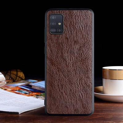 Кожаный чехол PU Retro classic для Samsung Galaxy A51 Темно-коричневый Кожаный чехол PU Retro classic для Samsung Galaxy A51 Темно-коричневый