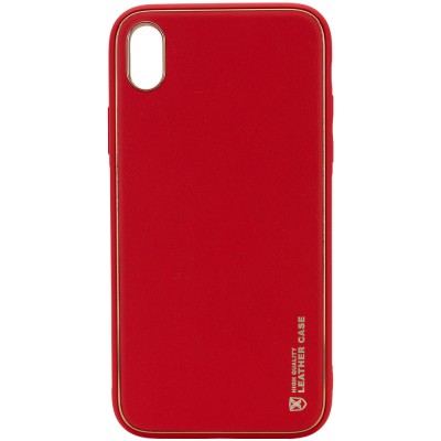 Кожаный чехол Xshield для Apple iPhone X / XS (5.8") Красный / Red Кожаный чехол Xshield для Apple iPhone X / XS (5.8") Красный / Red