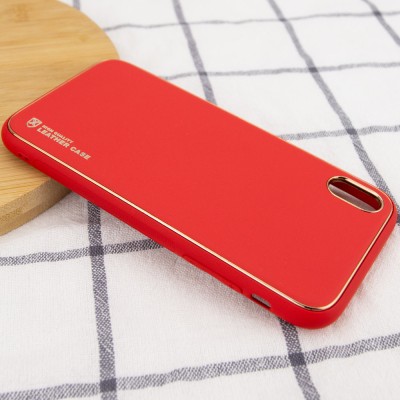 Кожаный чехол Xshield для Apple iPhone X / XS (5.8") Красный / Red Кожаный чехол Xshield для Apple iPhone X / XS (5.8") Красный / Red