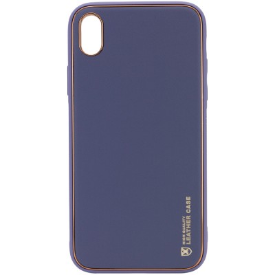 Кожаный чехол Xshield для Apple iPhone X / XS (5.8") Серый / Lavender Gray Кожаный чехол Xshield для Apple iPhone X / XS (5.8") Серый / Lavender Gray