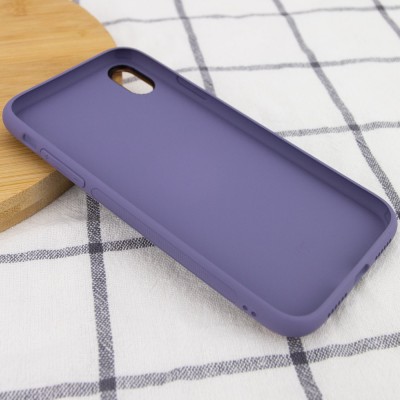 Кожаный чехол Xshield для Apple iPhone X / XS (5.8") Серый / Lavender Gray Кожаный чехол Xshield для Apple iPhone X / XS (5.8") Серый / Lavender Gray