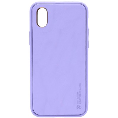 Кожаный чехол Xshield для Apple iPhone X / XS (5.8") Сиреневый / Dasheen