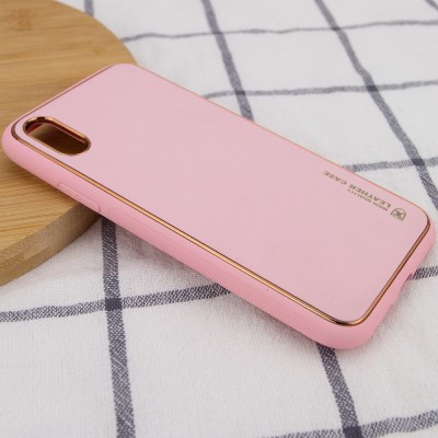 Кожаный чехол Xshield для Apple iPhone XR (6.1") Розовый / Pink Кожаный чехол Xshield для Apple iPhone XR (6.1") Розовый / Pink