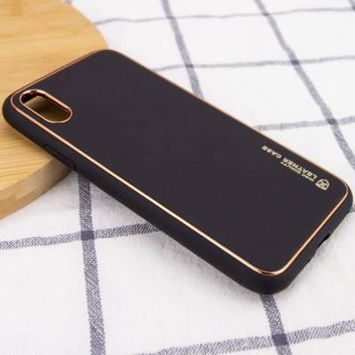 Кожаный чехол Xshield для Apple iPhone XR (6.1") Черный / Black Кожаный чехол Xshield для Apple iPhone XR (6.1") Черный / Black