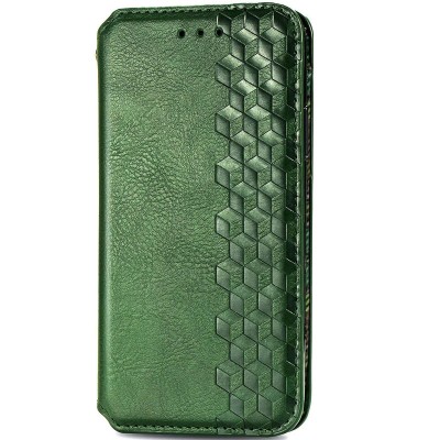 Кожаный чехол книжка GETMAN Cubic (PU) для Huawei Y6p Зеленый Кожаный чехол книжка GETMAN Cubic (PU) для Huawei Y6p Зеленый
