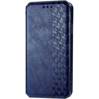 Кожаный чехол книжка GETMAN Cubic (PU) для Huawei Y6p Синий Кожаный чехол книжка GETMAN Cubic (PU) для Huawei Y6p Синий