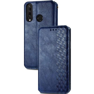 Кожаный чехол книжка GETMAN Cubic (PU) для Huawei Y6p Синий Кожаный чехол книжка GETMAN Cubic (PU) для Huawei Y6p Синий
