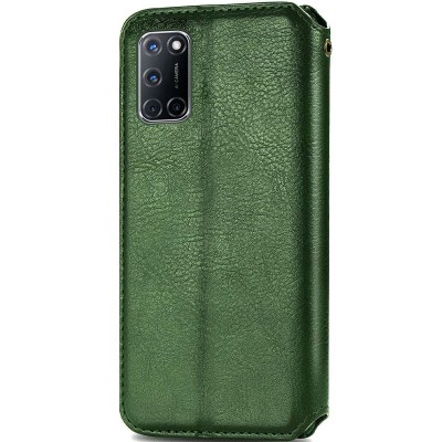 Кожаный чехол книжка GETMAN Cubic (PU) для Oppo A52 / A72 / A92 Зеленый Кожаный чехол книжка GETMAN Cubic (PU) для Oppo A52 / A72 / A92 Зеленый
