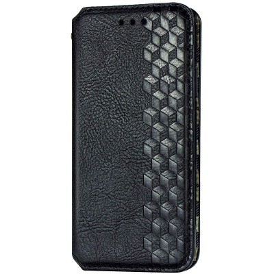 Кожаный чехол книжка GETMAN Cubic (PU) для Oppo A52 / A72 / A92 Черный