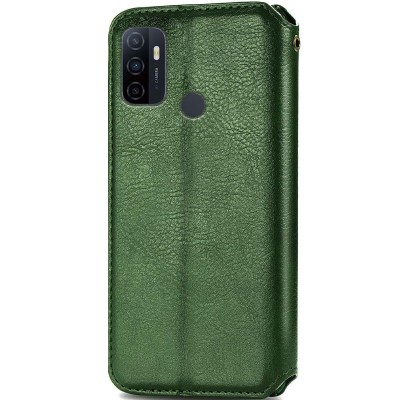 Кожаный чехол книжка GETMAN Cubic (PU) для Oppo A53 / A32 / A33 Зеленый Кожаный чехол книжка GETMAN Cubic (PU) для Oppo A53 / A32 / A33 Зеленый