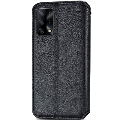Кожаный чехол книжка GETMAN Cubic (PU) для Oppo A74 4G Черный Кожаный чехол книжка GETMAN Cubic (PU) для Oppo A74 4G Черный