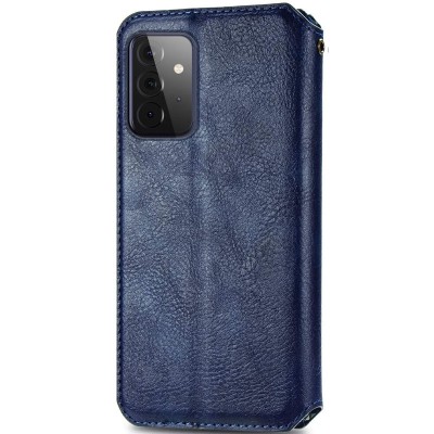 Кожаный чехол книжка GETMAN Cubic (PU) для Samsung Galaxy A72 4G / A72 5G Синий Кожаный чехол книжка GETMAN Cubic (PU) для Samsung Galaxy A72 4G / A72 5G Синий