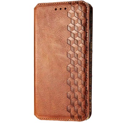 Кожаный чехол книжка GETMAN Cubic (PU) для Xiaomi Mi Note 10 Lite Коричневый Кожаный чехол книжка GETMAN Cubic (PU) для Xiaomi Mi Note 10 Lite Коричневый