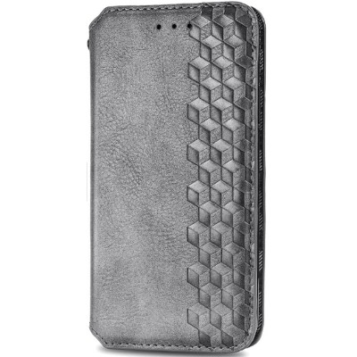 Кожаный чехол книжка GETMAN Cubic (PU) для Xiaomi Mi Note 10 Lite Серый Кожаный чехол книжка GETMAN Cubic (PU) для Xiaomi Mi Note 10 Lite Серый